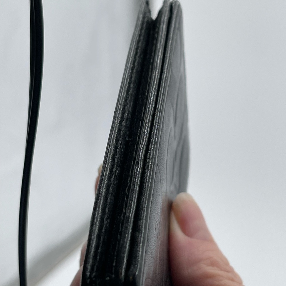 Coach Black Embossed Leather Wallet - Picture 4 of 10